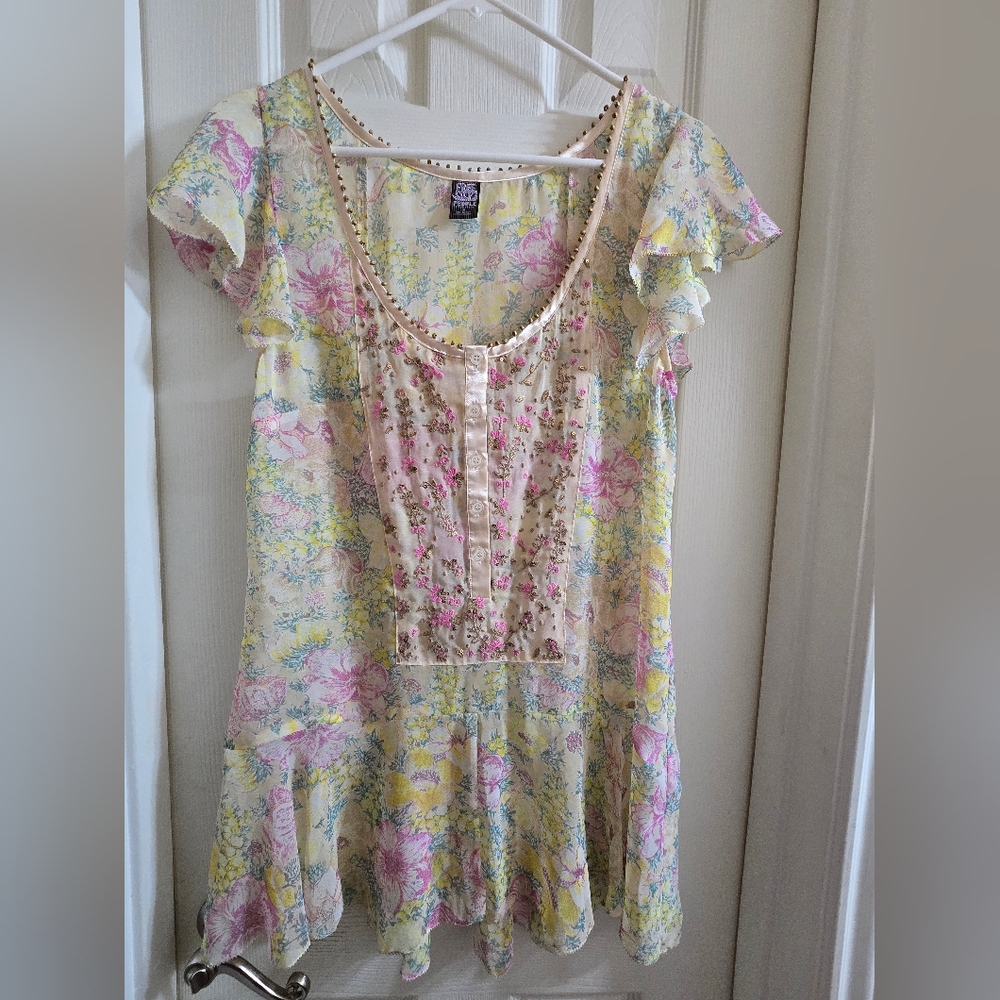 Free People y2k Sheer Top / Dress